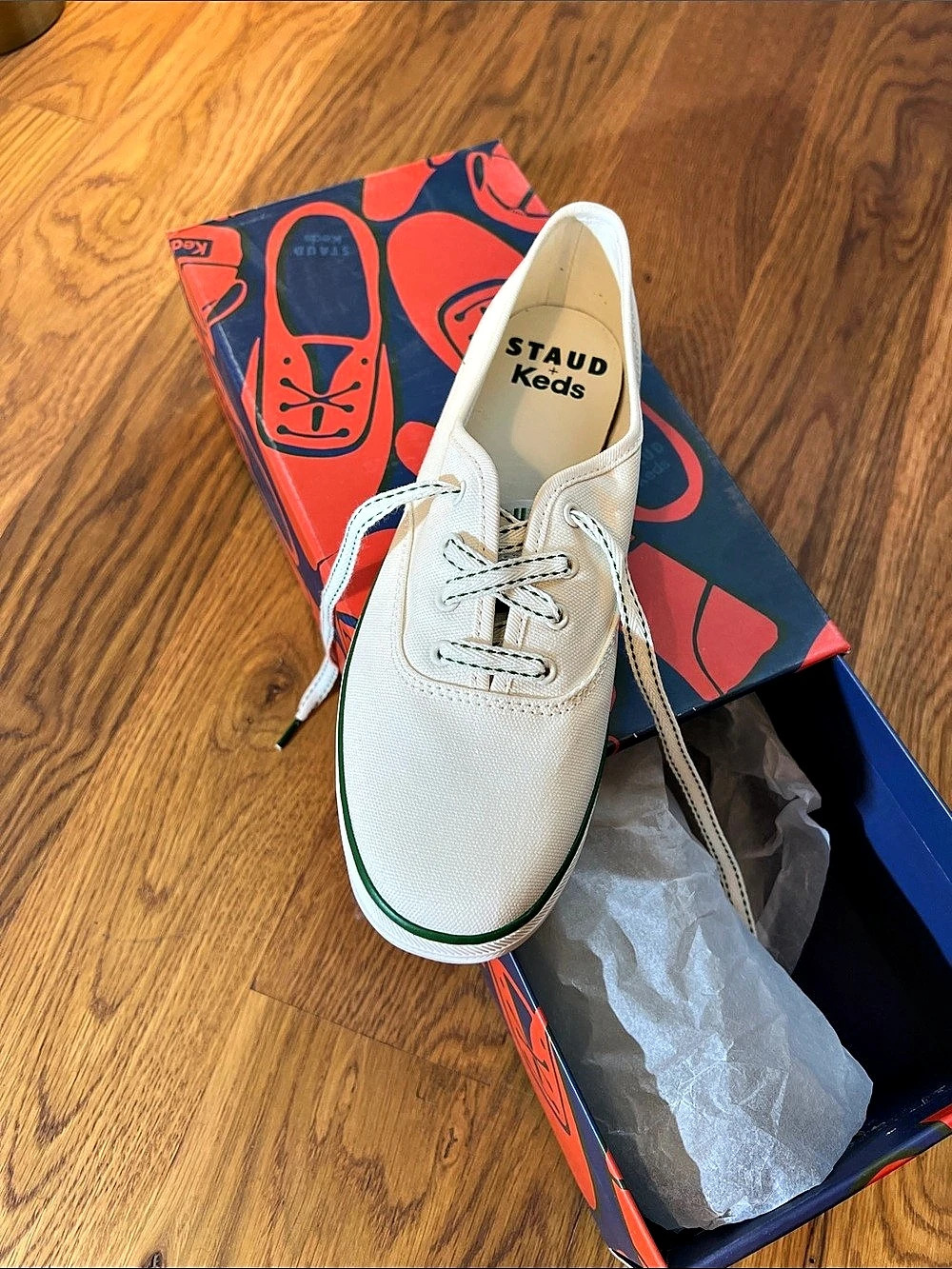 Keds Staud + Keds Champion Sneaker White & Green US 7.5 M